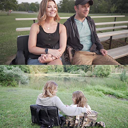 image for HITORHIKE Stadium Seat for Bleachers or Benches Portable Reclining Fol
