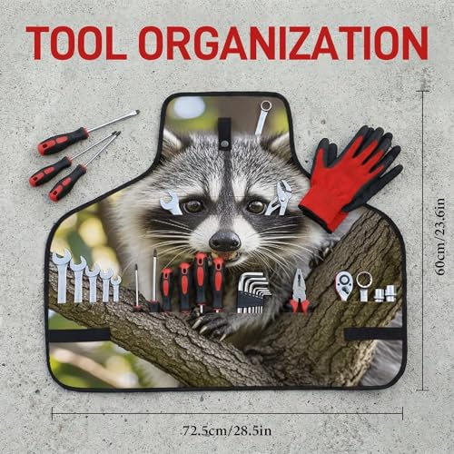 Delantal Raccoon Tool para hombres y mujeres ajustable miniatura 2
