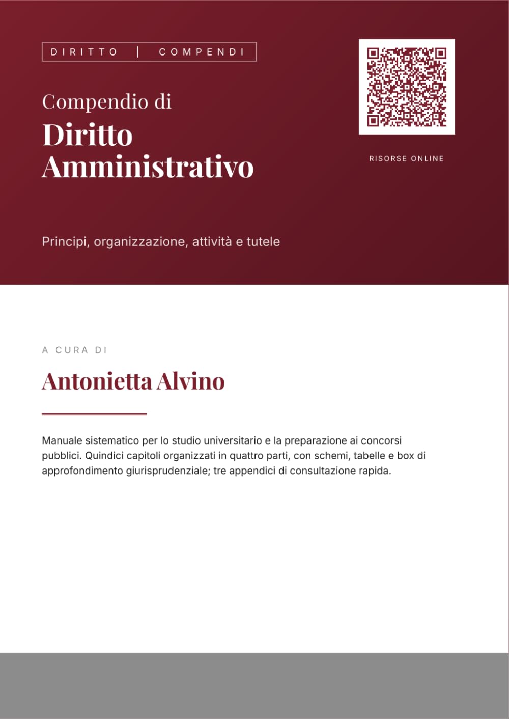 COMPENDIO DI DIRITTO AMMINISTRATIVO: Manuale sistematico per lo studio universitario e la preparazione ai concorsi pubblici. Quindici capitoli ... e box di approfondimento giurisprudenziale