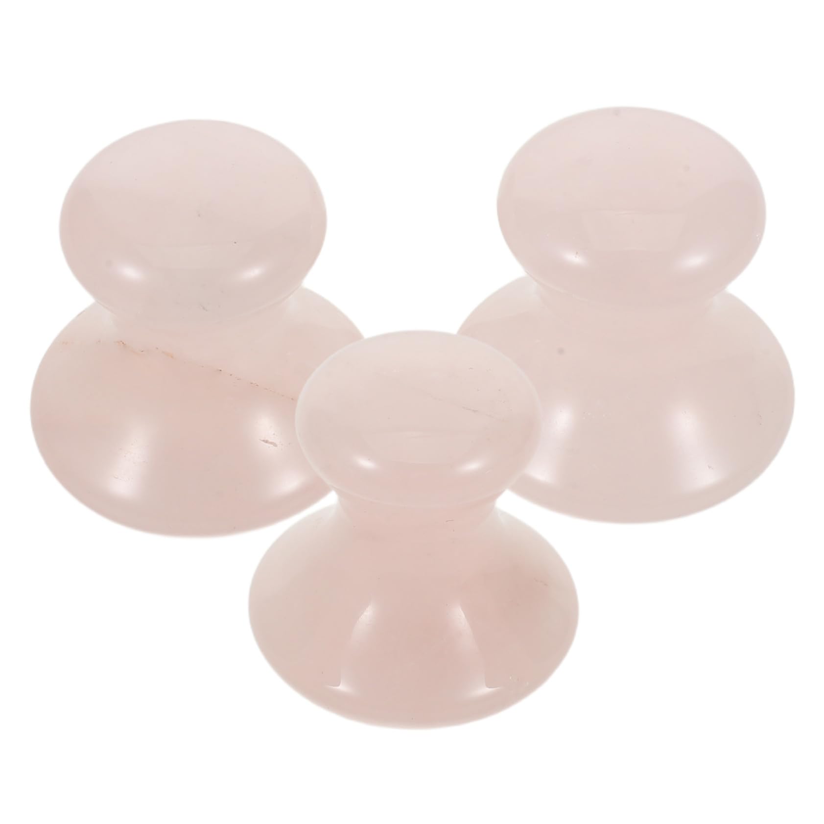 3 Piezas Gua Sha de Rosa Forma de Herramienta Facial de Masaje con Piedra de Cristal Portátil y Refrescante para Cuidado Piel y Reducción de Líneas de Expresión