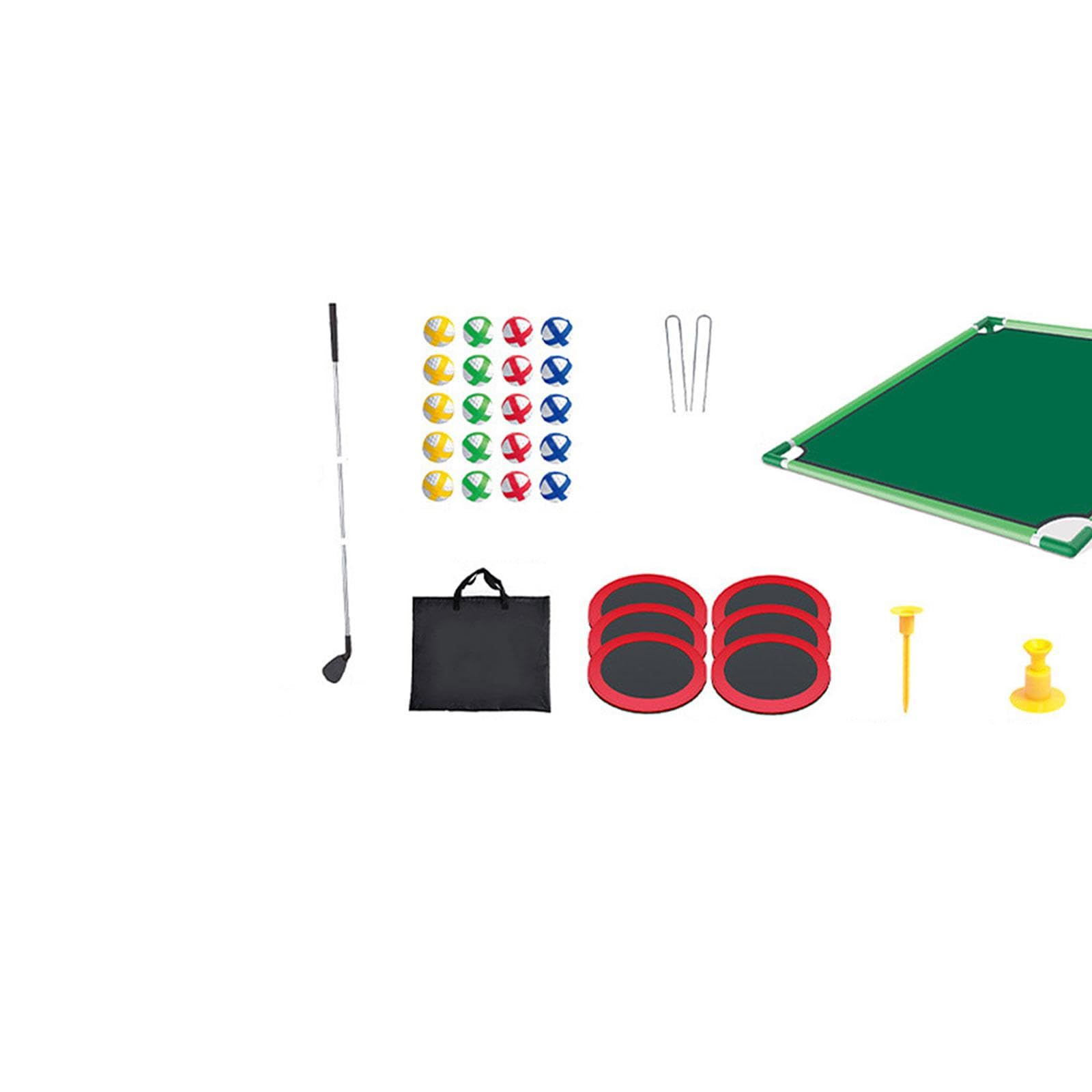 Set da Putting Bambini, Giochi All'aperto per Feste, Strumento di Allenamento per La Pratica del Putting Golf per Feste, Rack Singolo
