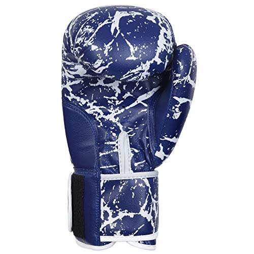 Boxing Training Sparring Kickboxing Punching Heavy Bag Muay Thai Mitts Mma Gloves For Youth, Men & Women (Blue/White, 12 Oz) #TOP5