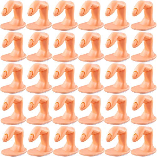 BQTQ 30 Pieces Practice Manicure Fingers Fake Fingers for Acrylic Nail Practice Finger Nail Art Training Display Decoration?Without Nails)