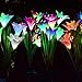 HCTro Solar Garden Lights, Crystal Upper Stake with Built in Multi Color Changing 3 LED, Hummingbird Butterfly Dragonfly, Solar Powered Lights, Outdoor Solar Lights for Patio Yard Fairy, 3 Pack