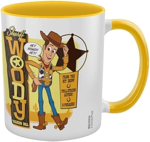 Miniatura 2 de Pyramid MGC25524 Toy Story 4 (Woody) Taza interior amarilla C, 11 oz/10.7 fl oz