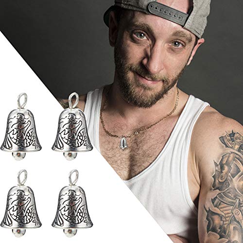 20 peças de mini sinos para artesanato, sinos de liga de prata de 1,5 cm decorativos, sinos para pin