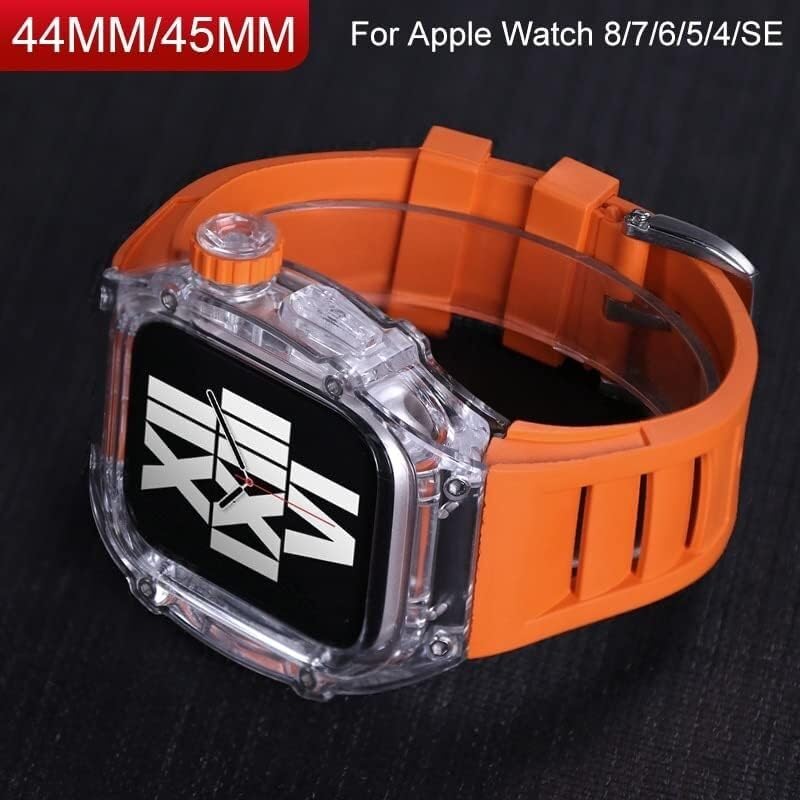 Bracelet silicone transparent de remplacement INFRI premium Apple Watch