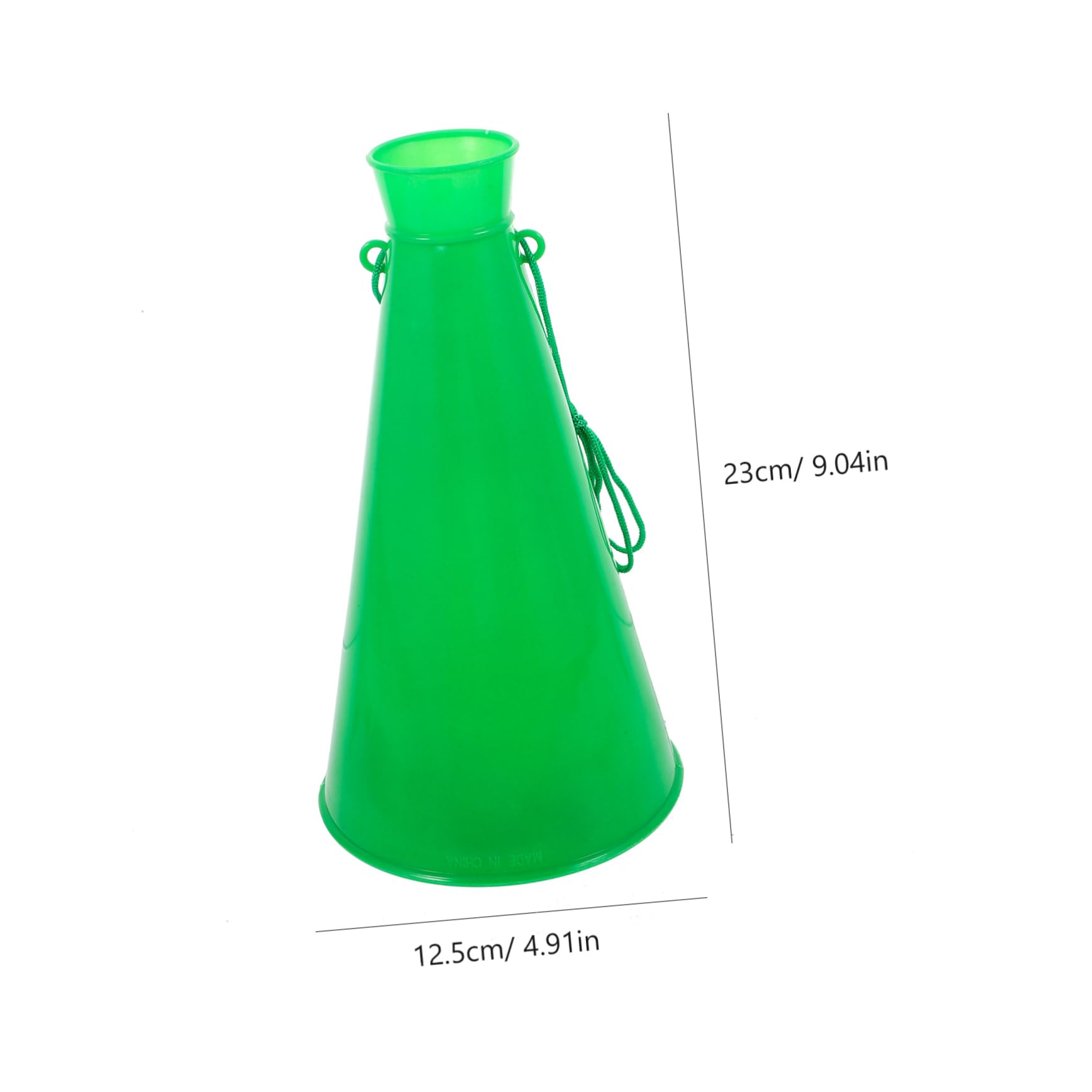 Megafono portatile in plastica verde per tifo