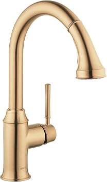 hansgrohe Talis C Kitchen Faucet, Magnetic Docking Spray Head, Brushed Bronze 04215140