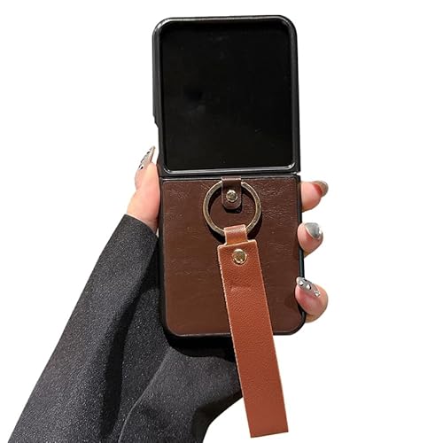 LUNBER-ARMOR�EFor Motorola For Razr 60/60s/60d �P�[�X �ϏՌ� �J�o�[ PU���U�[ �܂肽���݌^ �����O�t�� ������ �x���g �o���h�t�� �����h�~�x���g �Ў葀�� ����� ���[�U�[60 / �E���g��(�u���E��)