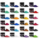 Grado profesional: los colores artesanales de Rolio utilizan pigmento más fuerte para darte el color exacto que necesitas sin usar un montón de polvo. Un poco de polvo va mucho