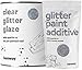 Produktbild Hemway 1L Klar Glitter Farbe Glaze (Silber) für fertig bemalten Wände, Decken - Emulsion, Acryl, Latex - Holz, Lack, Totes flach, Matt, Weich Sheen oder Seide (AUSWAHL 25 GLITTER FARBEN)