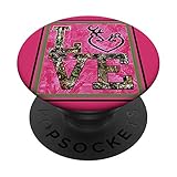 LOVE DOE AND BUCK PINK CAMO PopSockets PopGrip: Swappable Grip for Phones & Tablets