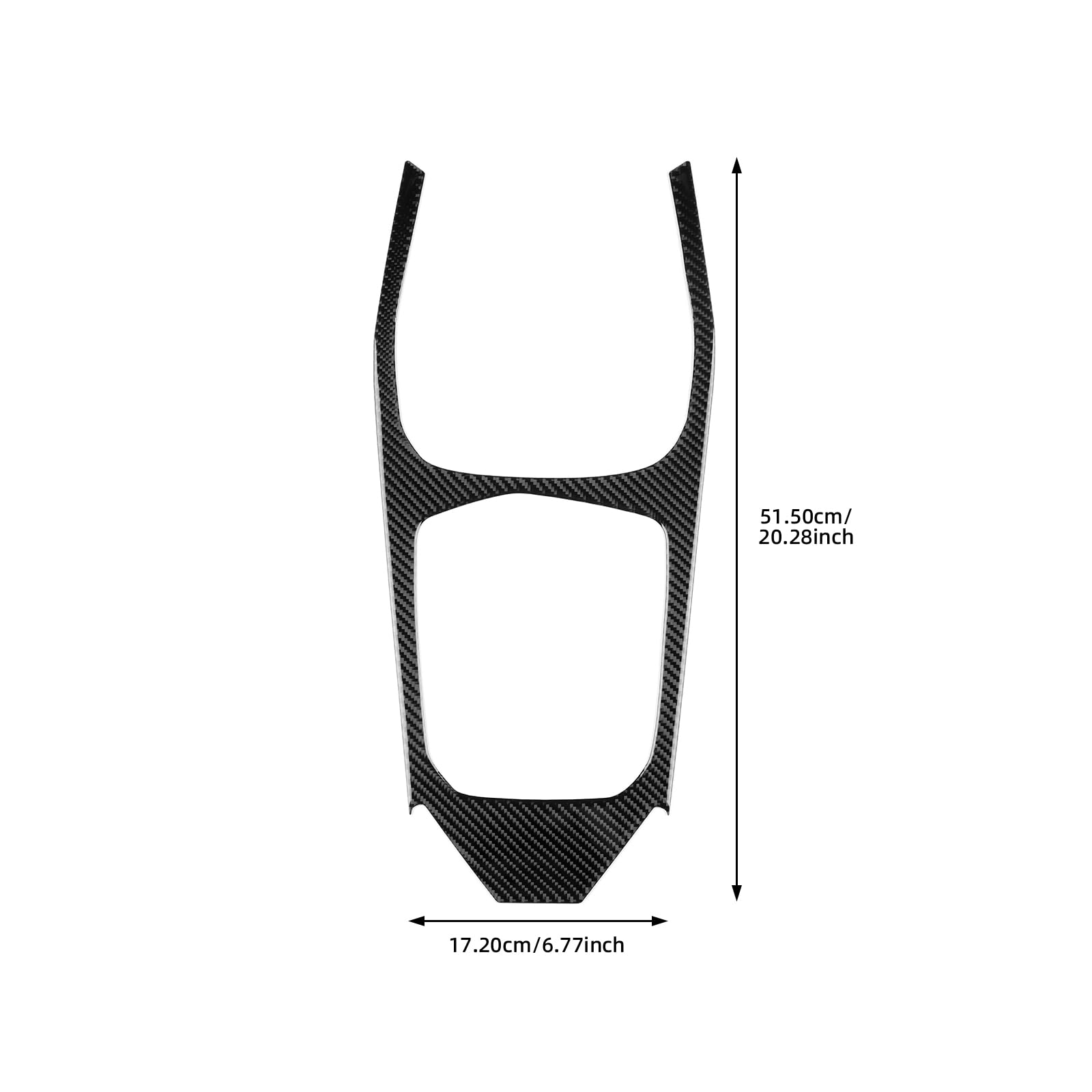 KUNGKIC Per BMW Serie 1 Serie 2 F40 F44 2020 2021 2022 2023 2024 Accessori in fibra di carbonio per cruscotto auto, telaio del cambio, pannello di trasmissione, decorazione per interni (Nero)