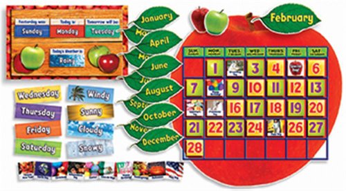 Scholastic Apple Photo Calendar Bulletin Board (TF8407)