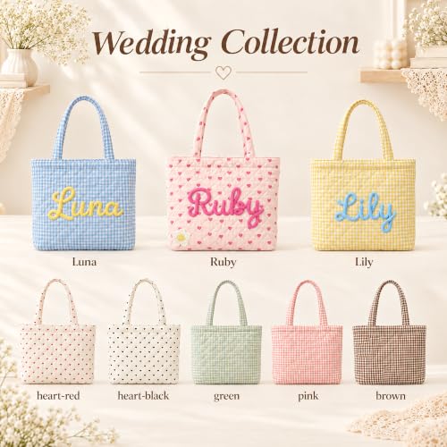 Personalized Quilted Heart Tote Bag - image 7