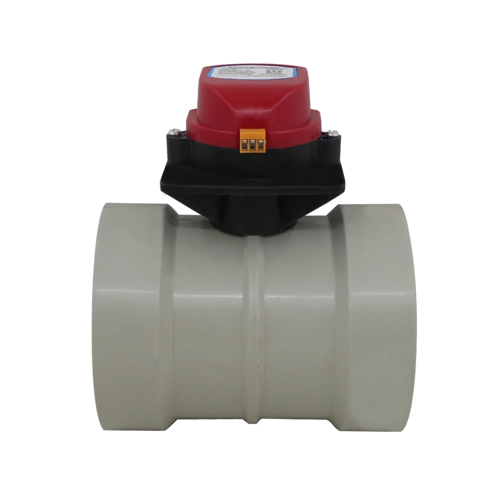 Registre motorisé PVC 160 DC24V clapet de ventilation motorisé pour conduit de VMC et aération