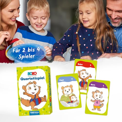Trötsch Bobo Siebenschläfer Quartettspiel Quartett Spiel: Kartenspiel Gedächtnisspiel Lernspiel
