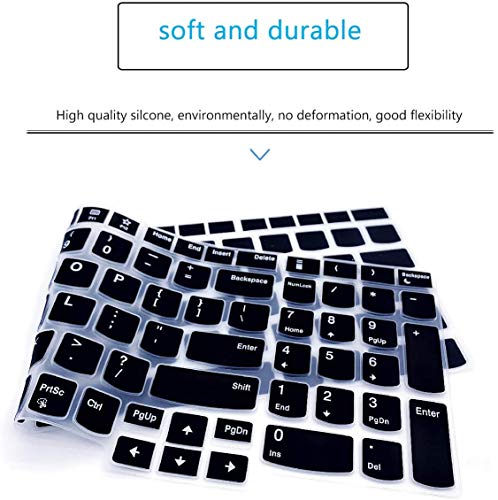Image of iFyx Keyboard Skin for 15.6 inch Lenovo ThinkPad E15 T15 T15p L15 P51s P52 P52s P53 P72 P73 /ThinkPad E580 E590 E595 L580 L590 /ThinkPad T570 T575 T580 T590 Laptop Keyboard Cover (Black)