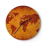 Une horloge silencieuse sur un mur peut créer une atmosphère fantastique. Dimensions hors tout: 40cm x 40cm. Horloge murale – Horloge en verre. La polyvalence d'application des horloges murales au design moderne vous permet de les utiliser dans n'importe quel intérieur décoré dans un style scandinave, glamour, bohème, minimaliste et même industriel. Les horloges murales originales donneront à votre intérieur un caractère et un style unique.