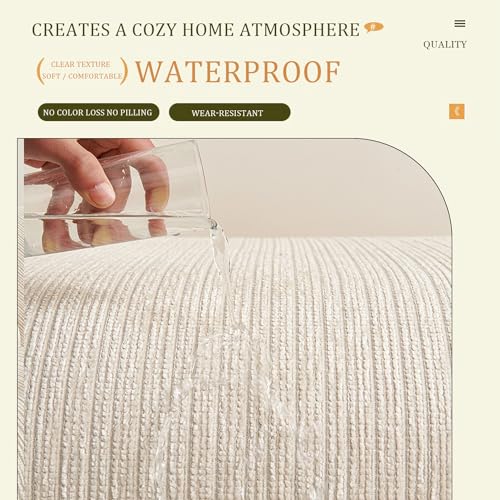 Funda de sofá antideslizante para evitar manchas de mascotas y desgaste textil 5