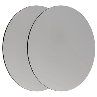 Steel Plate Sheet 1/8" x 8" Diameter Round Weldable 2 Pcs A36 Steel Sheet Metal Base Plate Disk for Construction 8 in, 2 Pcs