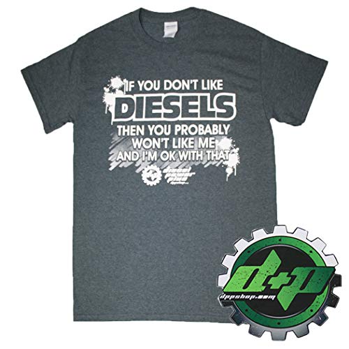 Diesel Power Short Sleeve T Shirt tee Duramax Powerstroke Apparel Gear (Medium) Grey