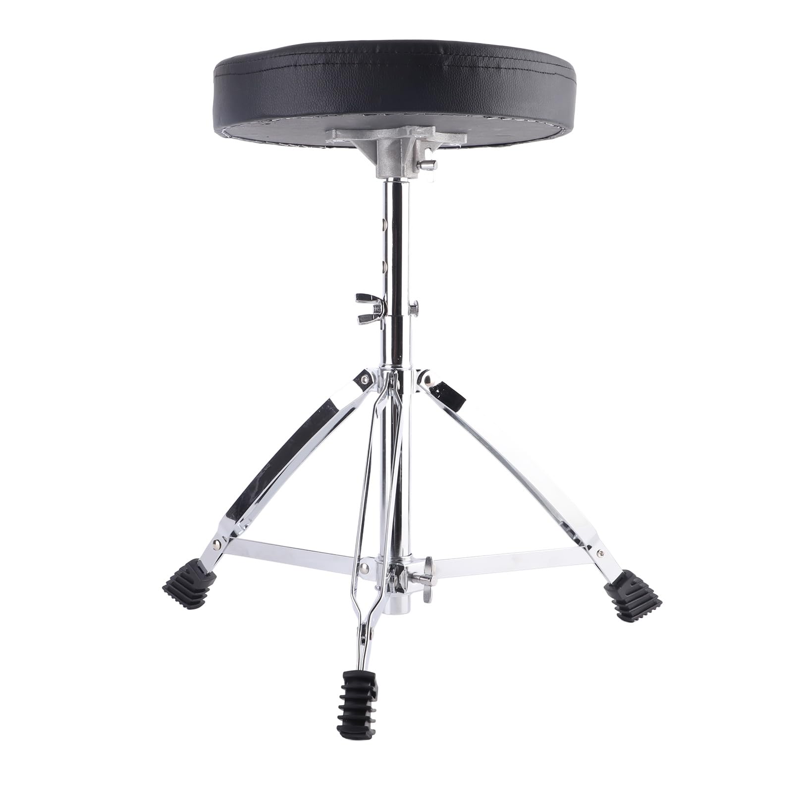 Silla con Asiento para Batería, Taburete Acolchado para Batería de 42,5 a 55 Cm, Ajustable para Tocar Instrumentos Musicales