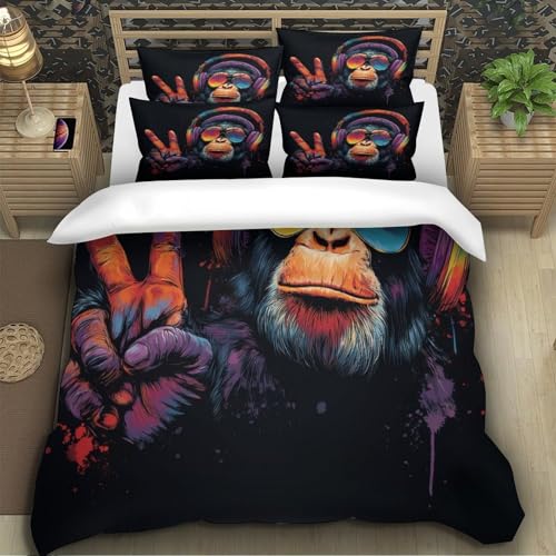 Housse de Couette Paris 3D en Microfibre 220x240cm