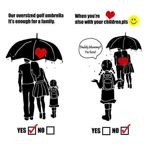 Gooumainbera 62 Inch Golf Umbrella 2 Packs,Extra Large Umbrella Size, Automatic Open Oversize Umbrella With Double Canopy Windproof Design - Heavy Duty Umbrella,Waterproof Stick Umbrella #TOP5