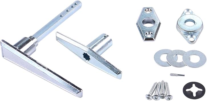 Garage Door Lock Dummy L Handle Assembly Non Locking Door Hardware Kit Without Keys In Chrome Plated L Handle Amazon Com Garage Door Lock Dummy L Handle Assembly Non Locking Door Hardware Kit Without Keys In Chrome Plated L Handle Amazon Com