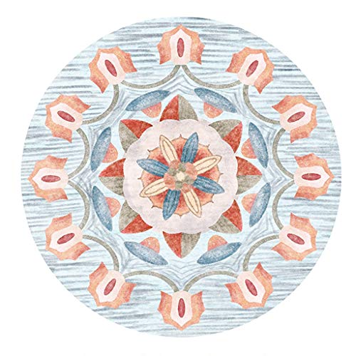 Tapis berbère rond ethnique grand salon couverture de sol style bohème chic