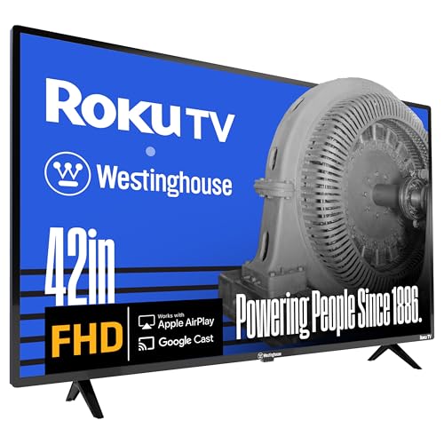 Image of Westinghouse Roku TV - 42 Inch Smart TV, 1080P FHD Television with Wi-Fi Connectivity and Mobile App, Flat Screen, Bluetooth, Compatible with Apple AirPlay, Alexa and Google Assistant