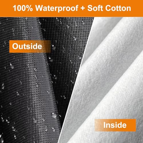 Image of Kayme Truck Cover Custom Fit Chevy Silverado 1500(1998-2018) Regular Cab Long Bed. Full Exterior Heavy Duty Outdoor Pickup Truck Car Cover Waterproof All Weather.Car Tarp for Wind Sun Dust Protection.