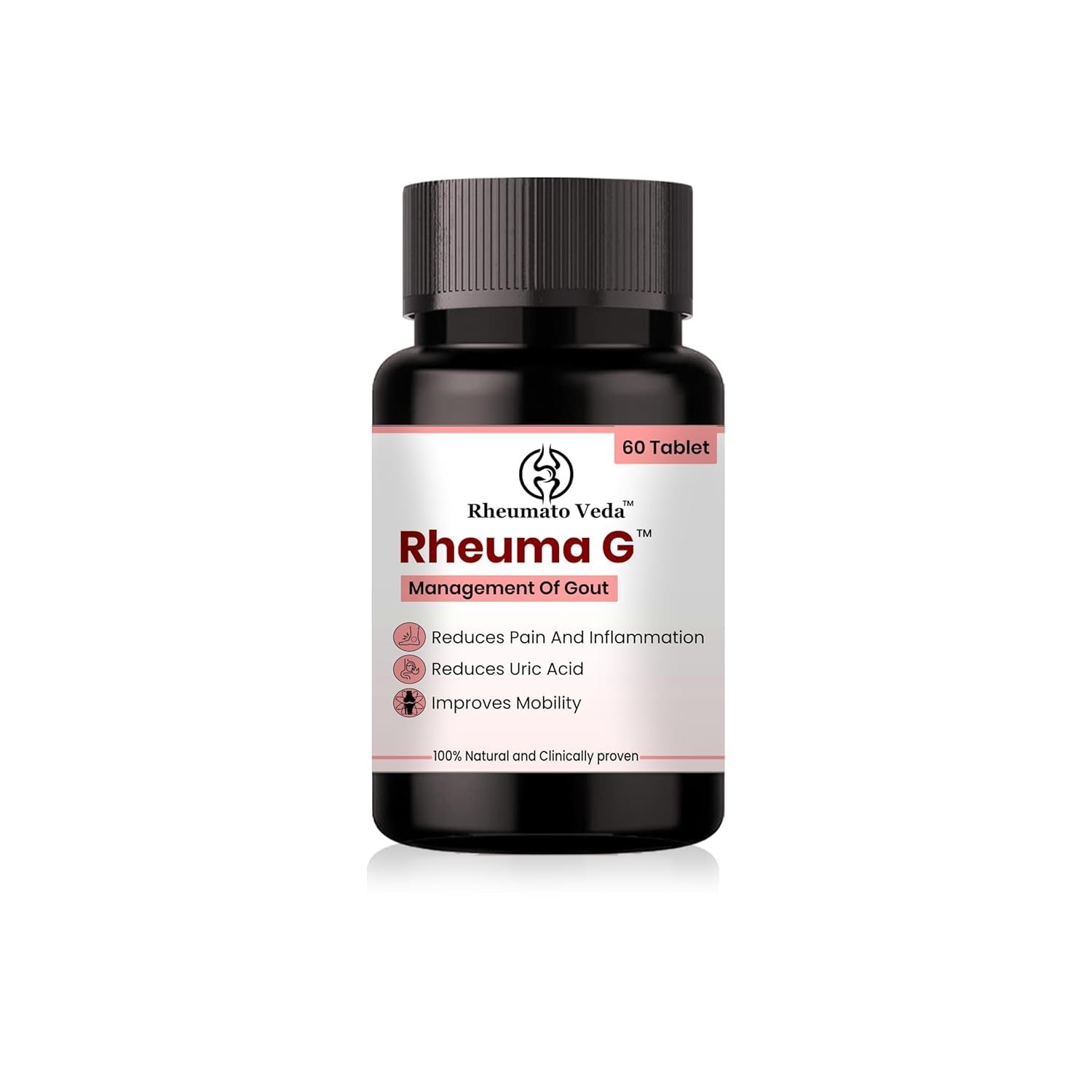 Rheuma G Ayurvedic Herbal Joint & Wellness Support Tablets | Uric Acid Metabolism, 60 Tablets, Pack of 1, Herbal Formula-image-31