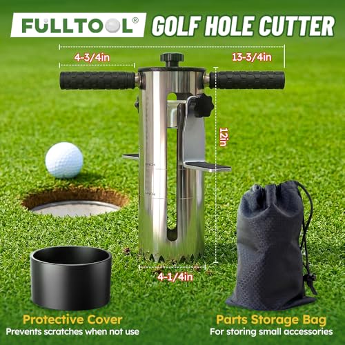Cortador de Hoyos de Golf FULLTOOL Acero Inox con Pedal miniatura 5