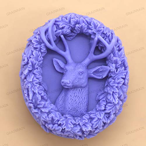 Deer Mold Silicone Bar Soap Mold Animal for DIY Craft Handmade Soap Candle Resin (11309) - Thumbnail 3