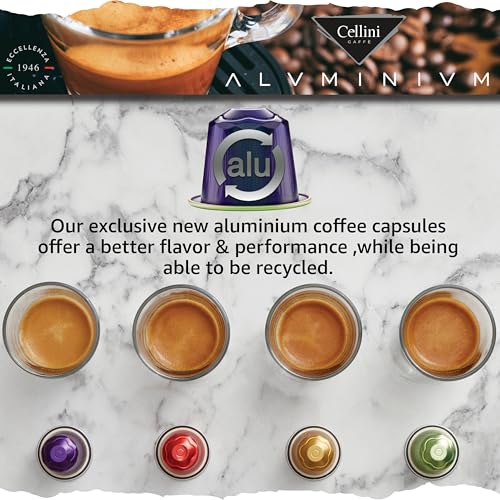 Image of Cellini Caffe Decaffeinato Aluminum Nespresso Pods, 30 Count, Medium Roast Coffee Capsules, 100% Nespresso Original Machine Compatible