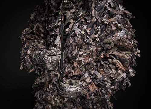 North Mountain Gear Guide Series Ghillie Suit - 3D Leafy Suit - Jacket & Pants - Breathable (Woodland Brown, 2X-Large)