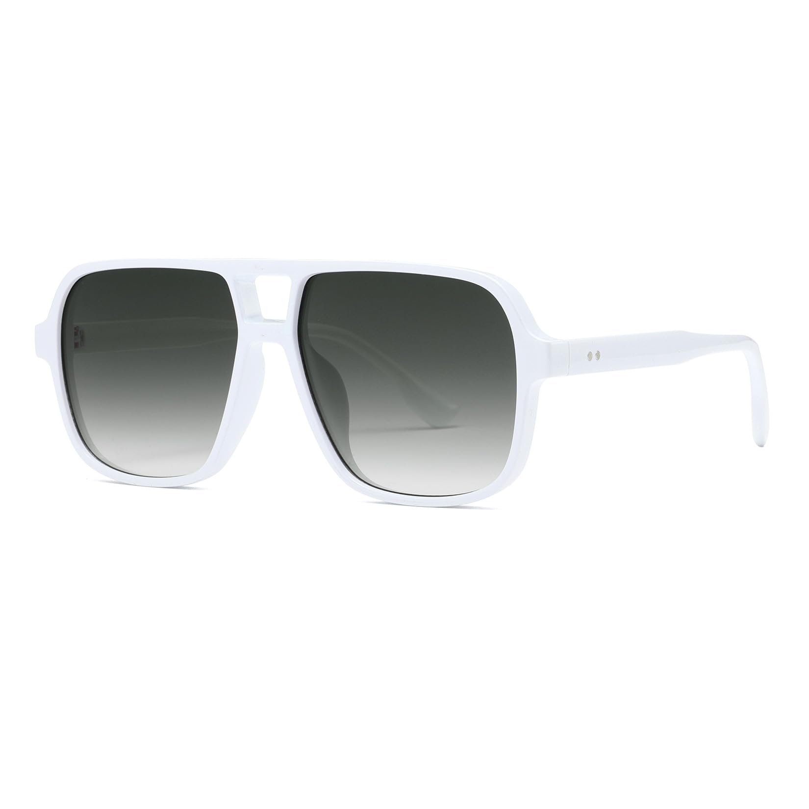 JCTAIFOO Mode Übergroße quadratische Sonnenbrille für Damen Herren, Vintage Retro UV400 Schutz Brille