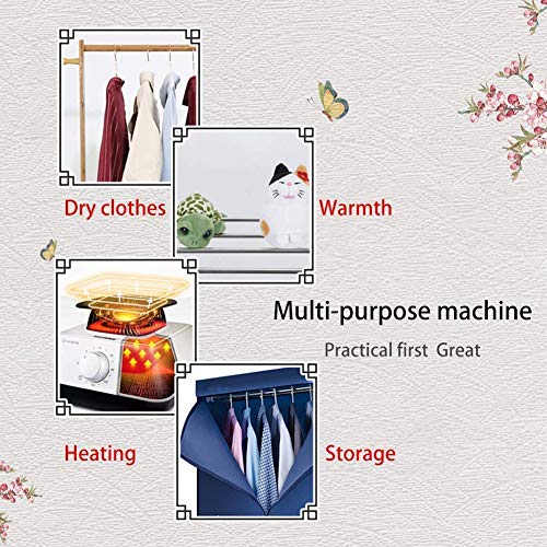 Asciugatrice Elettrica Domestica 1200W Grande capacità 15 kg Doppio Strato in Acciaio Inox Lavanderia Umida Interna Alta Efficienza Energetica Armadio Asciugatura Ad Aria Calda con Timer Automatico - Image 7