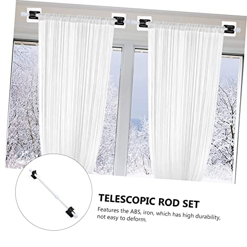 Tringle extensible sans perçage résistante pour rideaux et fenêtres - 6