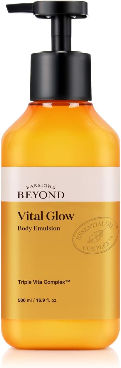 PASSION & BEYOND Vital Glow Body Emulsion Vitamin C B3 E Aydınlatıcı Nemlendirici Vücut Losyonu 500 ml
