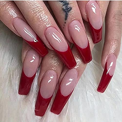 Coslifestore 500 Pcs Long Coffin Soft Gel Nail Tips, Clear 4