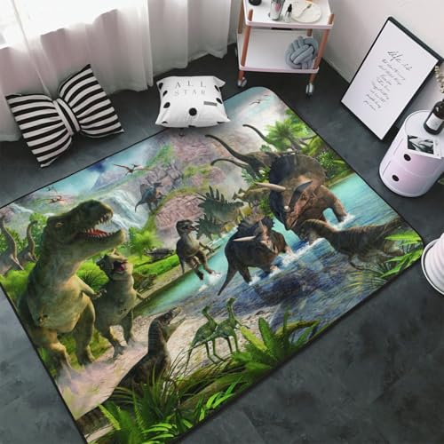 Washable Dinosaur Rugs for Kids' Rooms