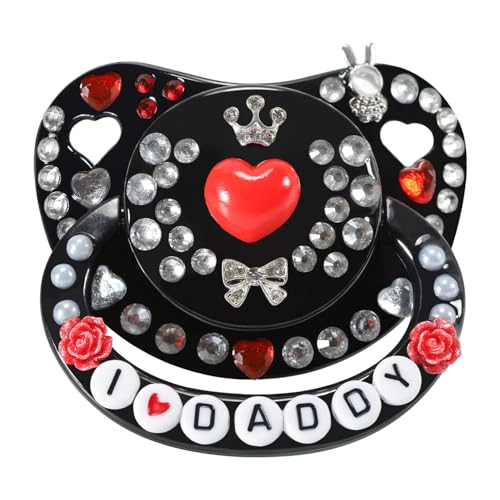 CutiePlusU Large Sized Pacifier Dummy Big Shield DIY Handmade Black