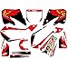Fondos de gráficos de Motocicletas Pegatinas Calcomanías Kits para Honda CR 125 CR125 1998 1999 para Honda CR 250 CR250 1997 1998 1999 (Color : As Shown 2)