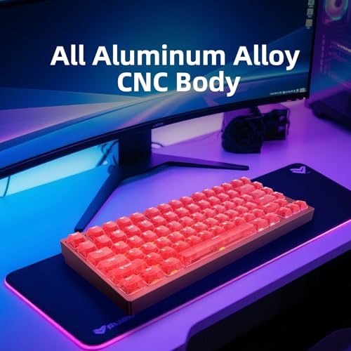 Image of IROK MG75MAX 81 Keys Wired Magnetic Switch Keyboard, 256KHZ Single Key Scan Rate, PCB Nano-Coating Waterproof, Hall Effect, 8KHZ /ARGB /CNC Aluminum Gaming Keyboard(Red)