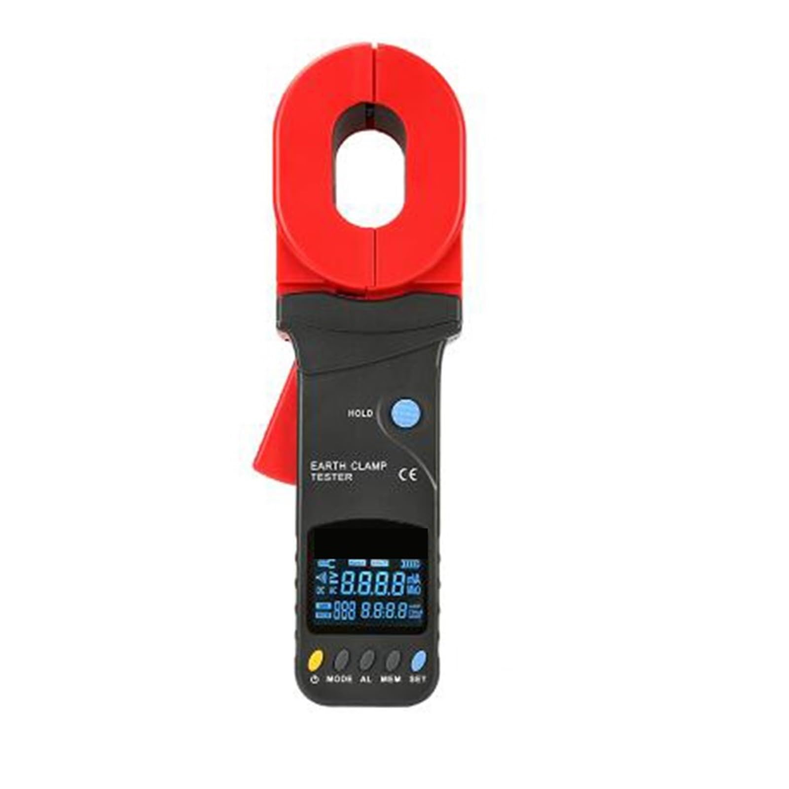 Pinza amperometrica for resistenza di terra del tester della corrente di dispersione