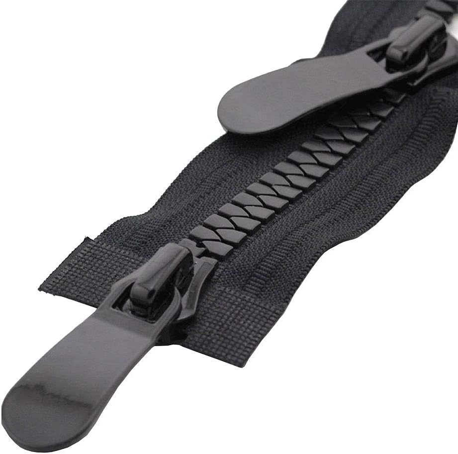 Fermeture éclair noire pour sac d'extérieur et veste de randonnée 70cm